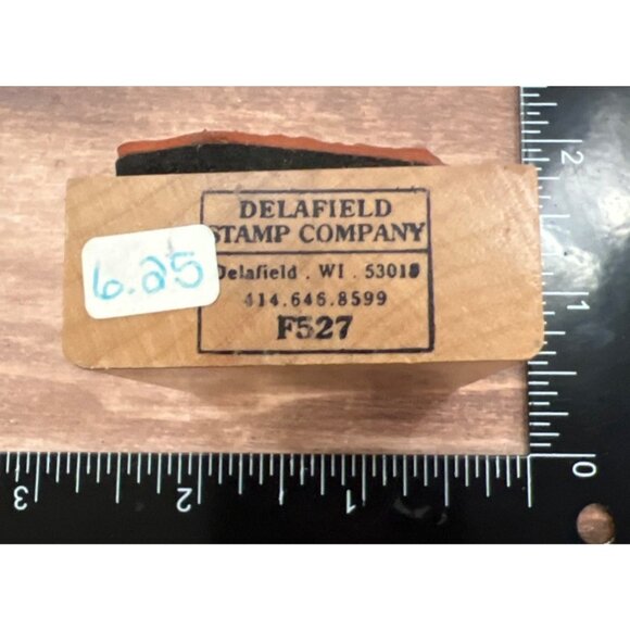 Sandcastle W.M. Rubber Stamp By Delafield Stamp Co Beach F527 - Picture 3 of 3